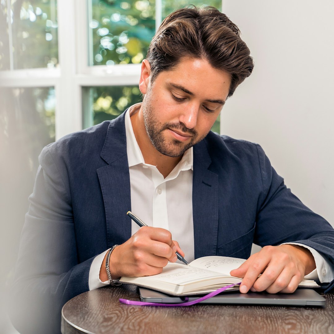Portrait of a professional man financial analyst
